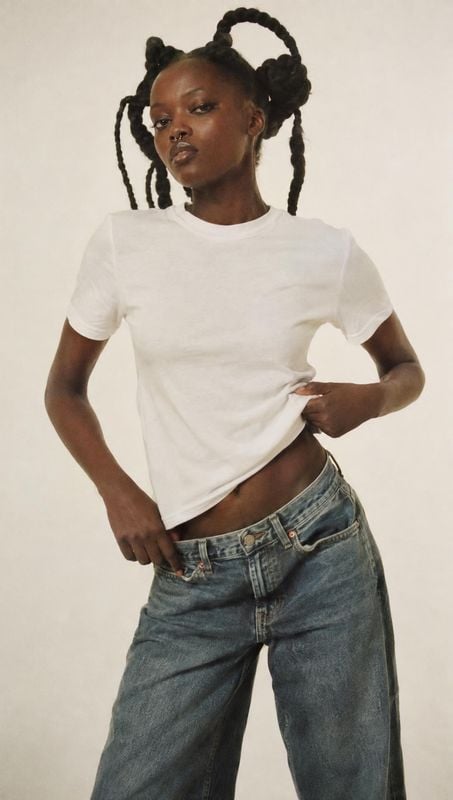 Model try-on product photo example