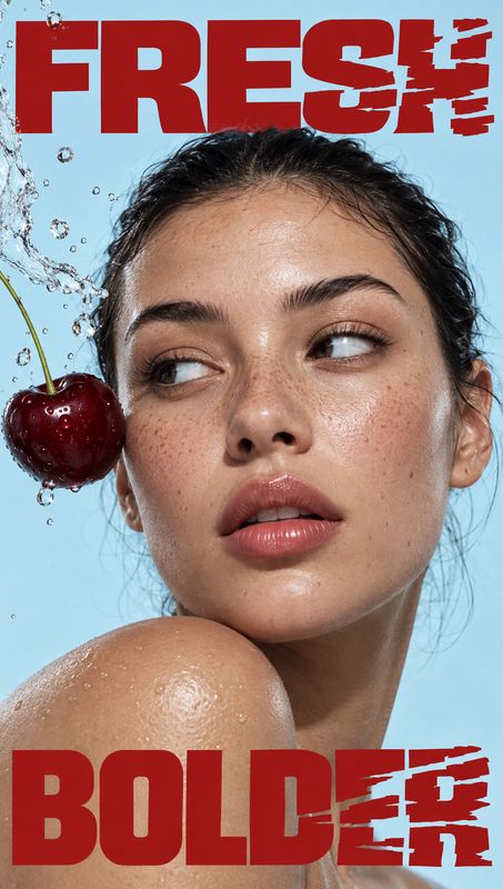 Beauty close-up ad example