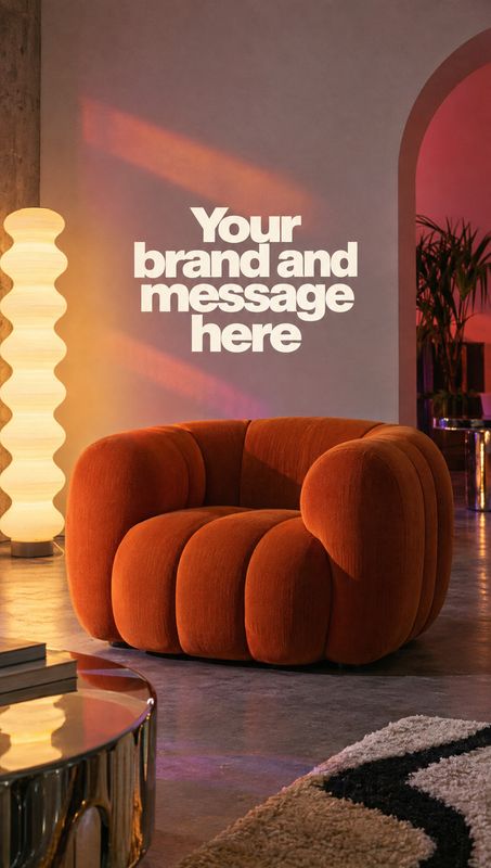 Room set ad example