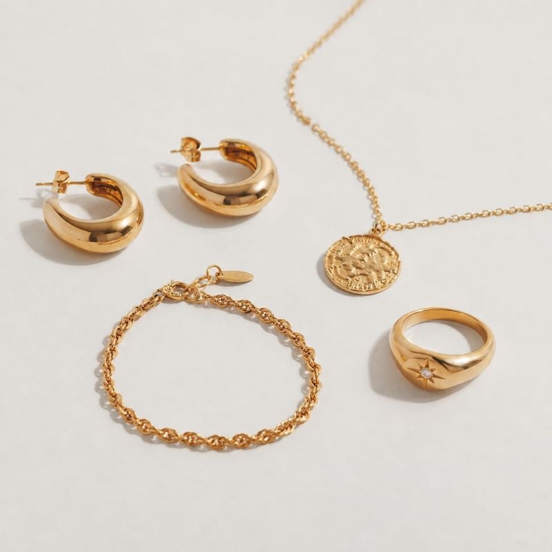 Flat lay product photo example