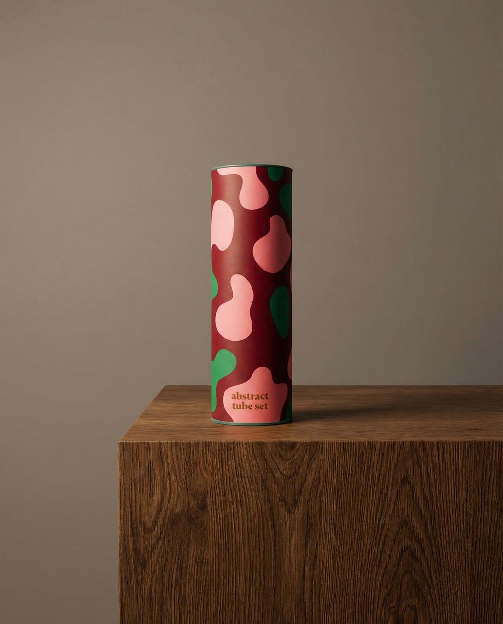 AI-generated product shot of a luxury candle jar on a dark marble surface with warm moody lighting and a soft background gradient