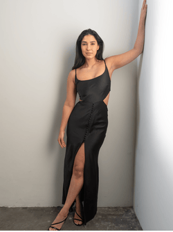 Original product image of Jasmine Cut Out Maxi Dress- Black
