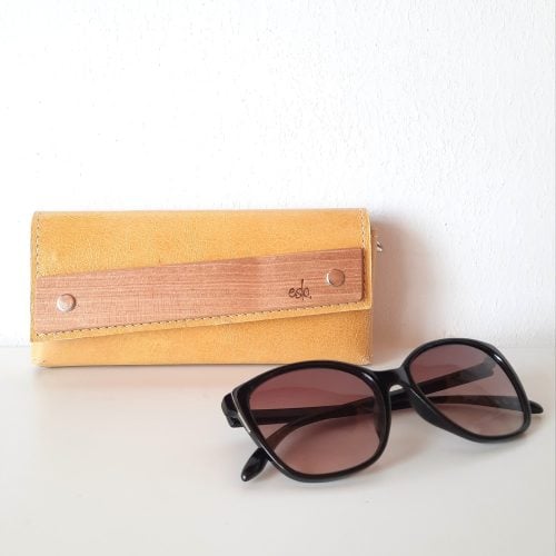Original product image of ESLO Yellow Leather Glasses Case LIMITED