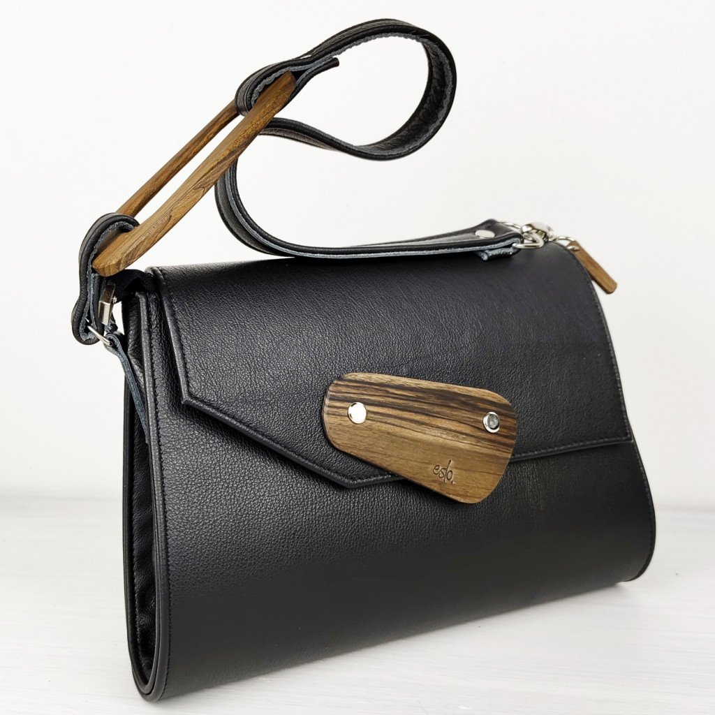 Original product image of ESLO Luna Black Women's Leather Side Bag