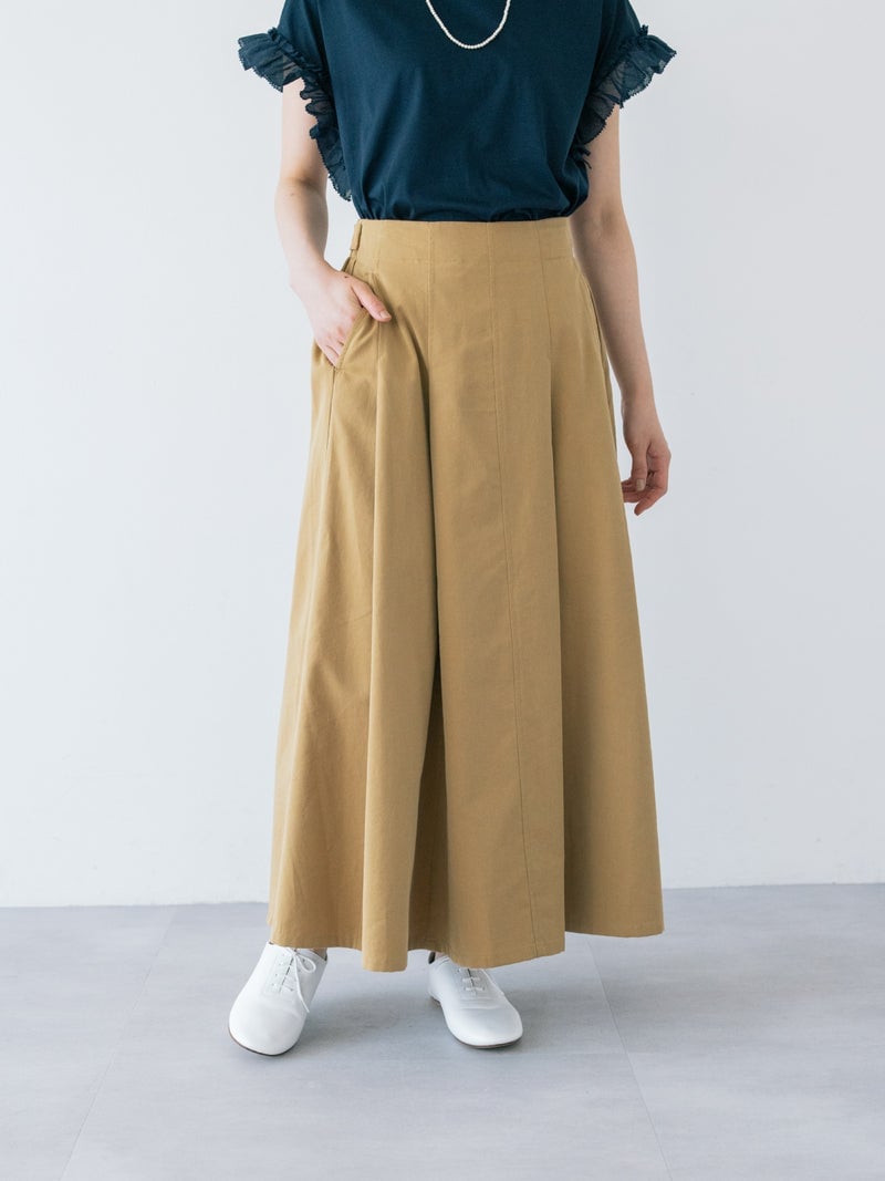 Original product image of PONT DE CHALONS(ポンデシャロン)【ピンク ラスト 1点】【揺れるたびに華やぐ】チノフレアマキシスカート