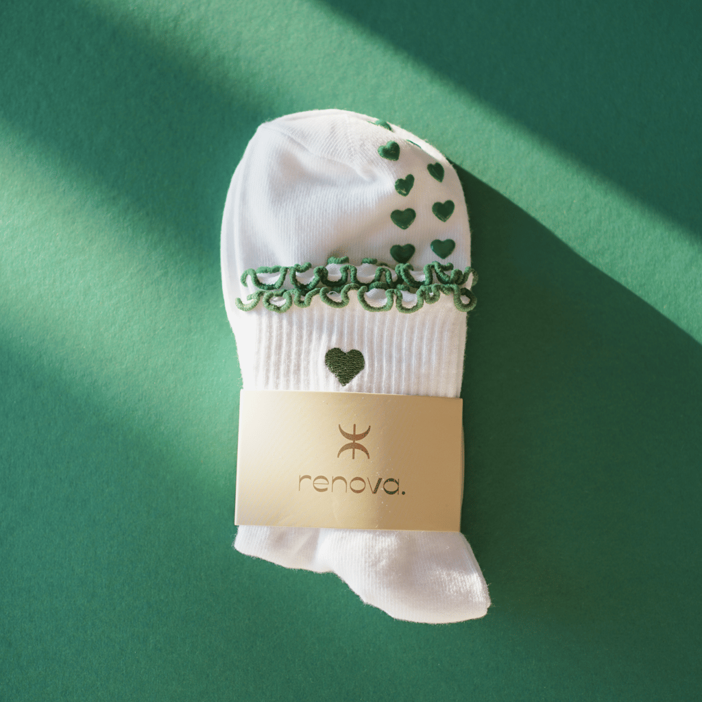 Original product image of Grip Socks "Green Heart"