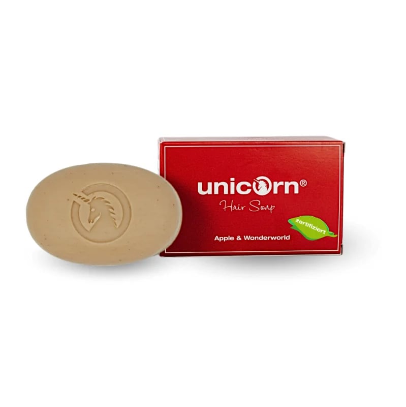 Original product image of unicorn® Apfel-Haarseife mit Goethe-Pflanzenextrakt