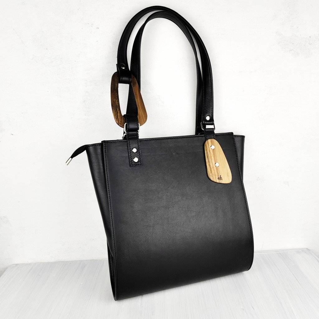 Original product image of ESLO Luna Black Women's Leather Shoulder Bag