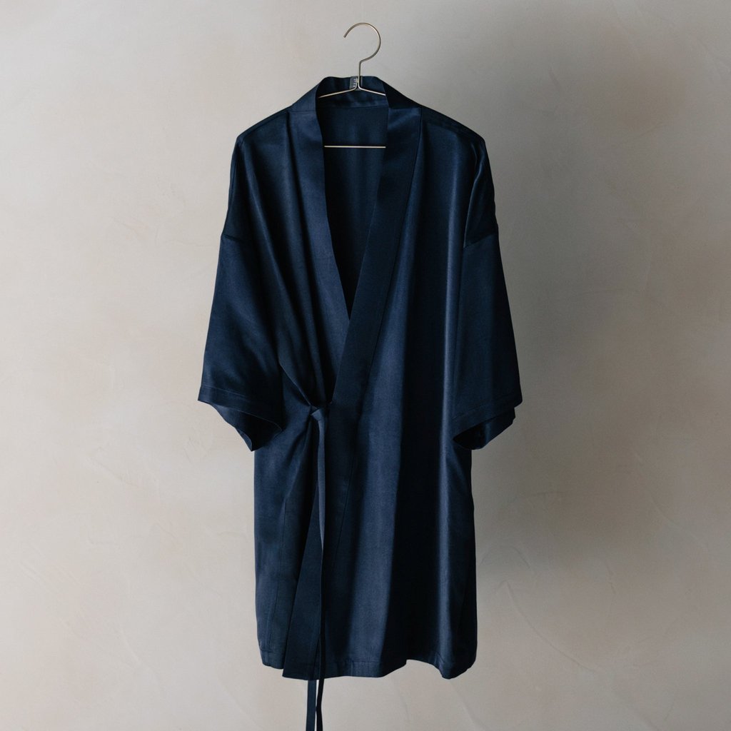Original product image of Silk Robe - Navy