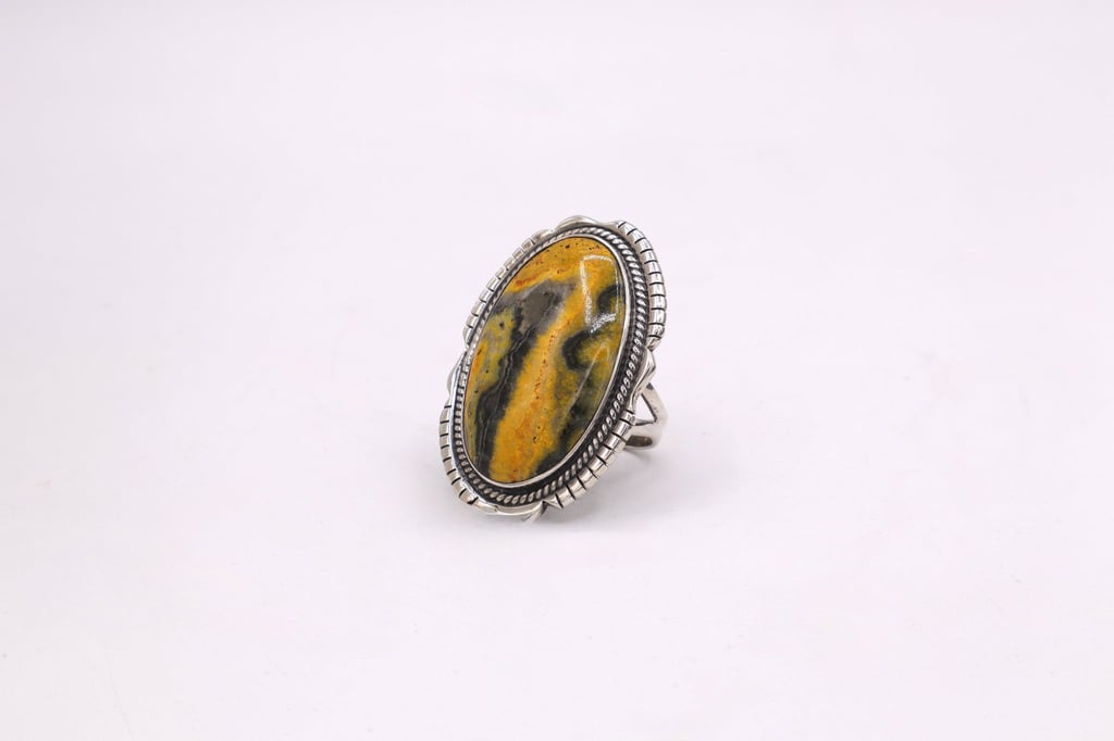 Original product image of Bumblebee Jasper Sterling Silver Ring