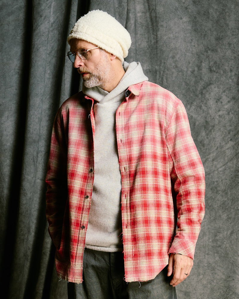 Original product image of aging loose check shirt