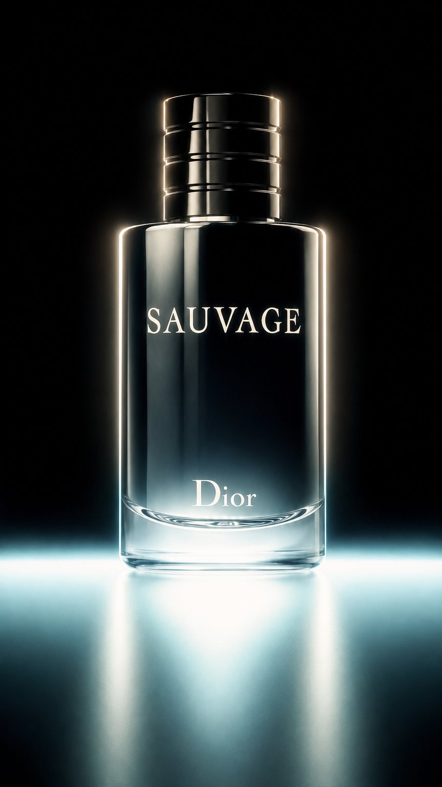 AI product shot of Christian Dior Sauvage 100ml Parfum