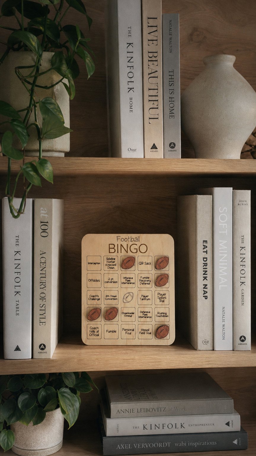 AI product shot of Football Bingo Game