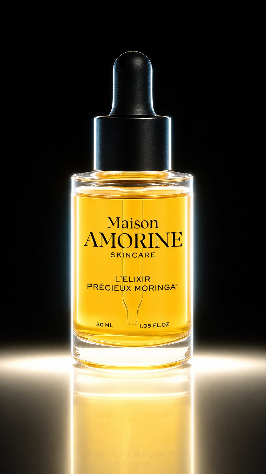 AI product shot of L'Élixir Précieux Moringa