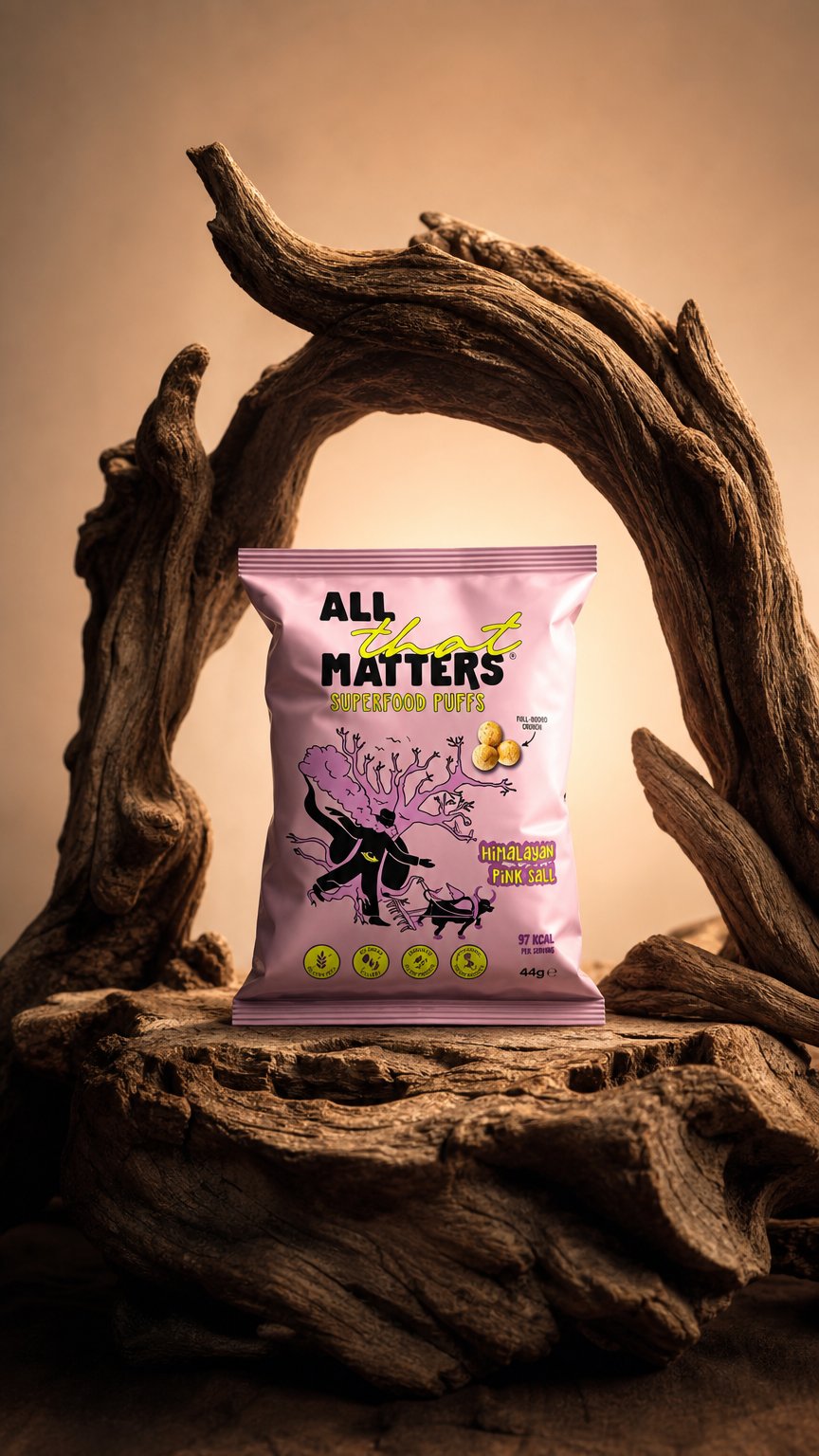 AI product shot of Superfood Puffs - Discovery Pack