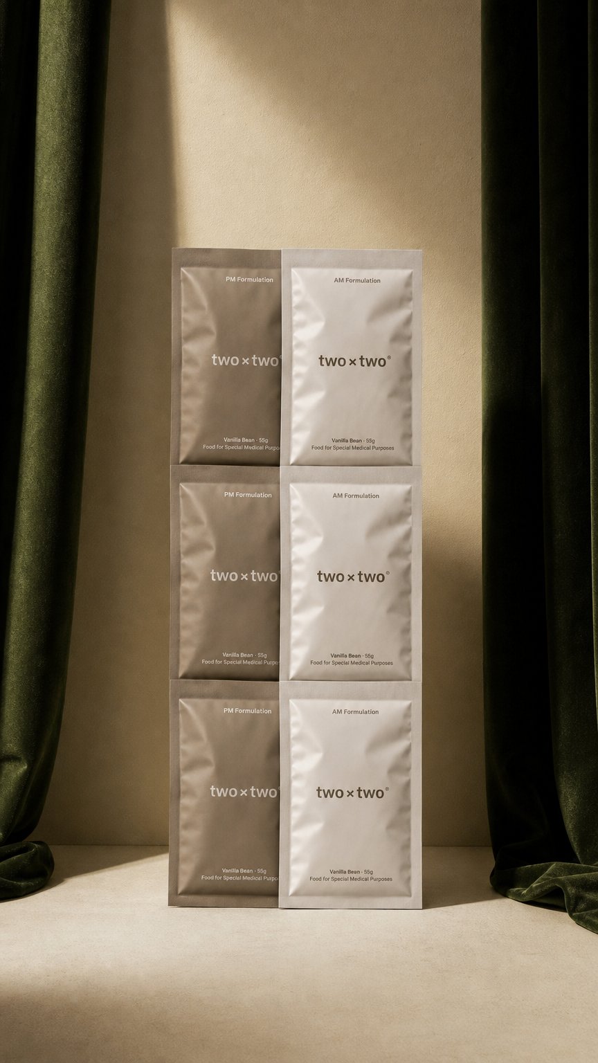 AI product shot of AM/PM Formulations (14 Sachets)