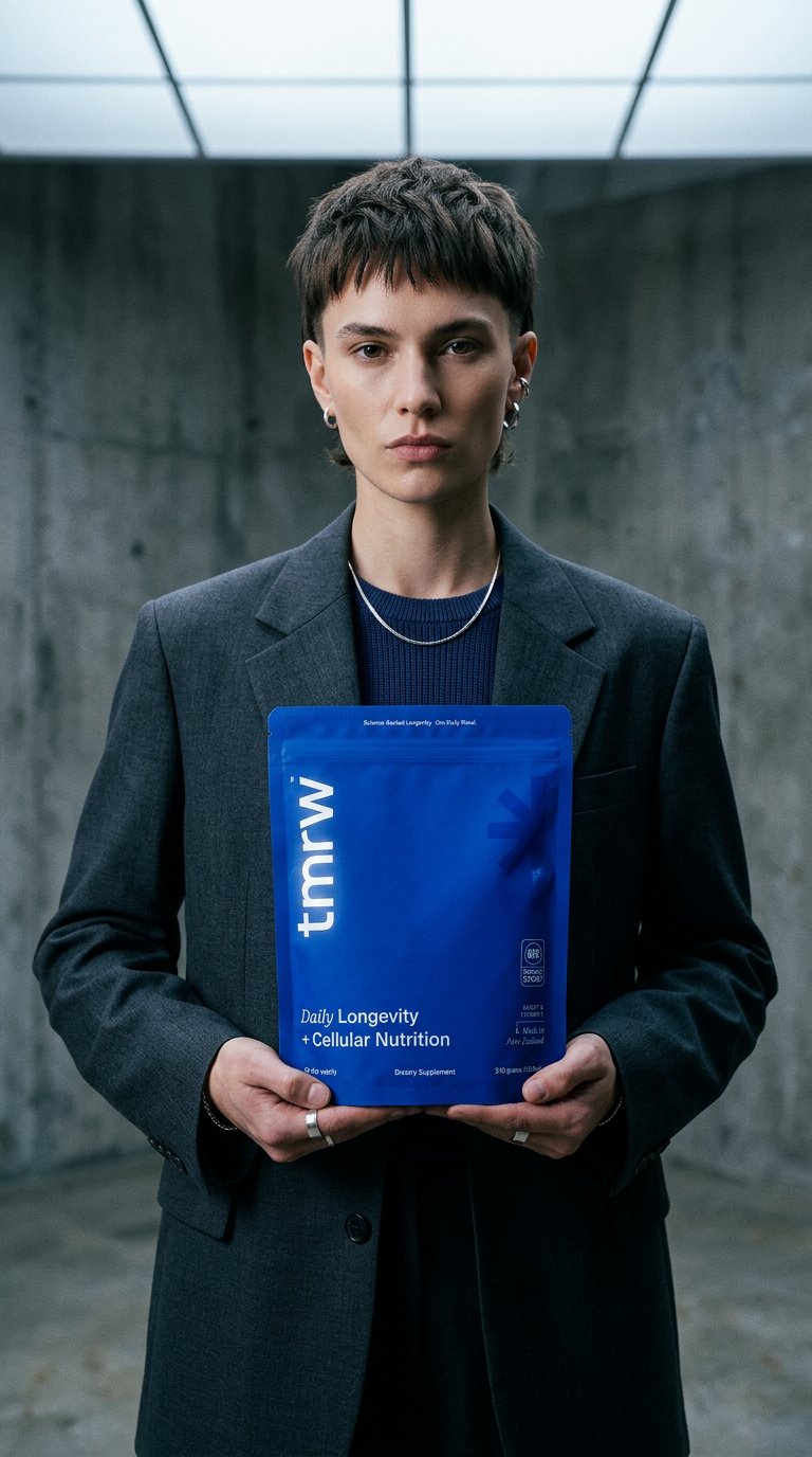 AI product shot of Tmrw Pouch