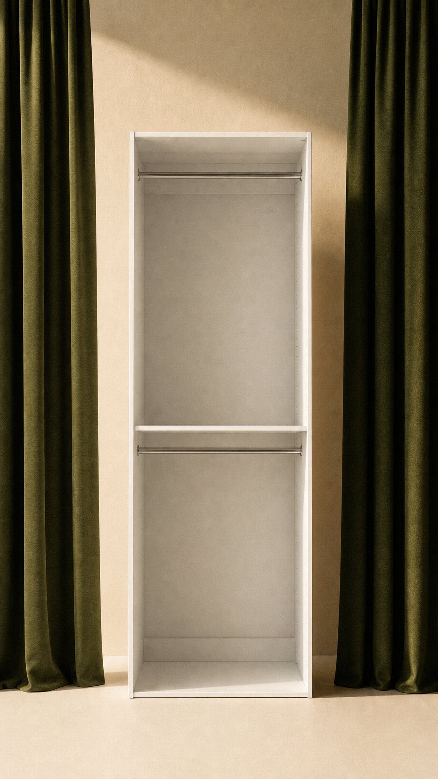 AI product shot of Lugna Cabinet Bundle – 2 Hanging 1 Shelf