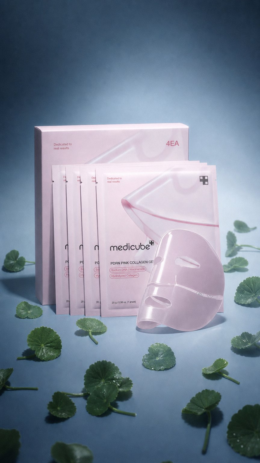 AI product shot of Medicube Collagen Night Wrapping Mask – Overnight Glass Skin Mask