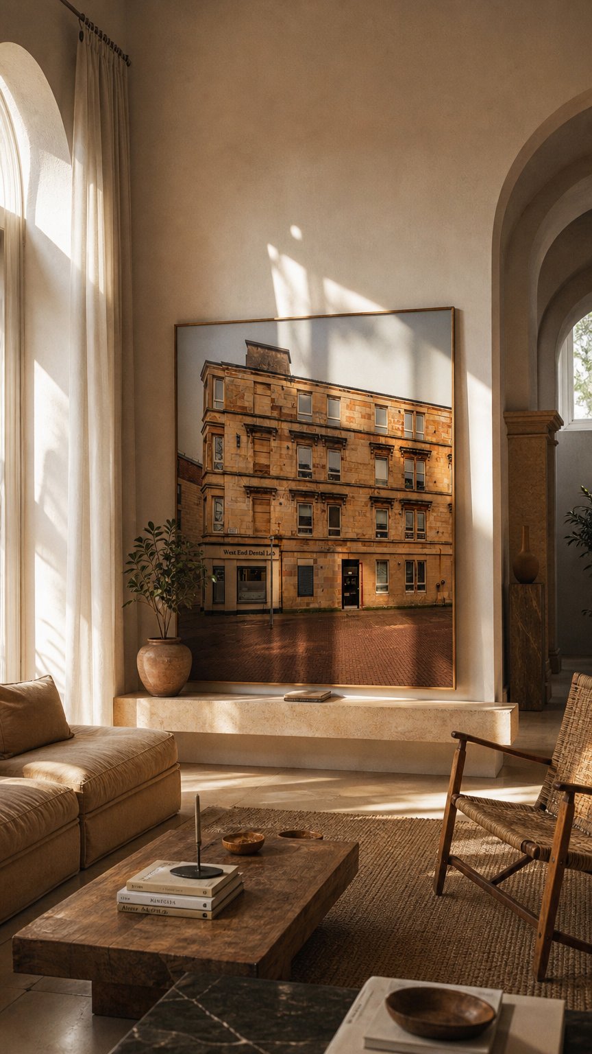 AI product shot of 3 Arthur Street, Glasgow