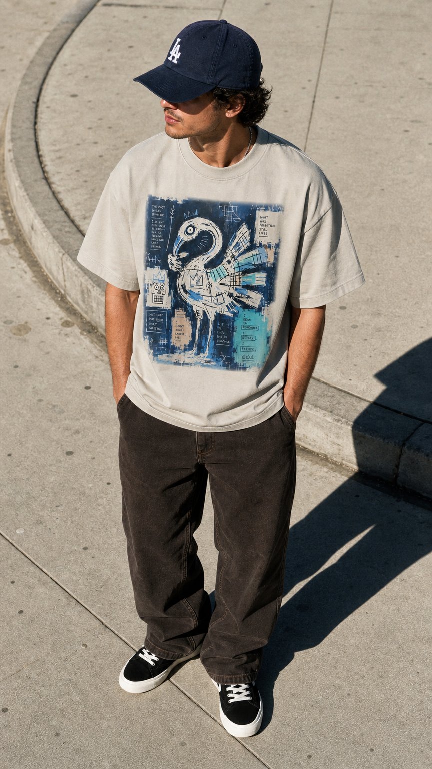 AI product shot of Heritage Tee