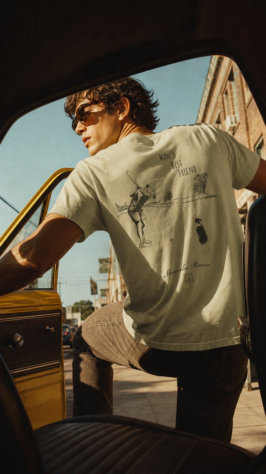 AI product shot of Man's Best Friend Tee