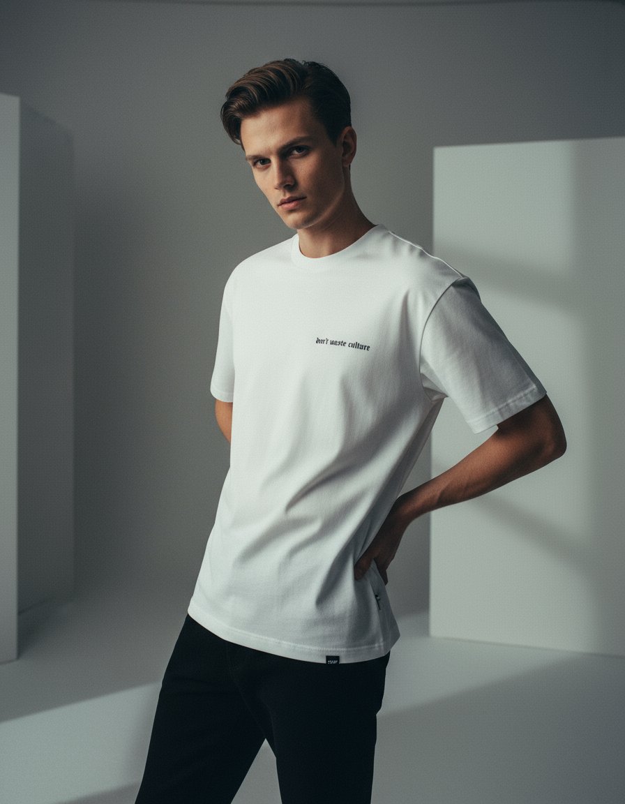 AI product shot of Millet | White - T-shirts