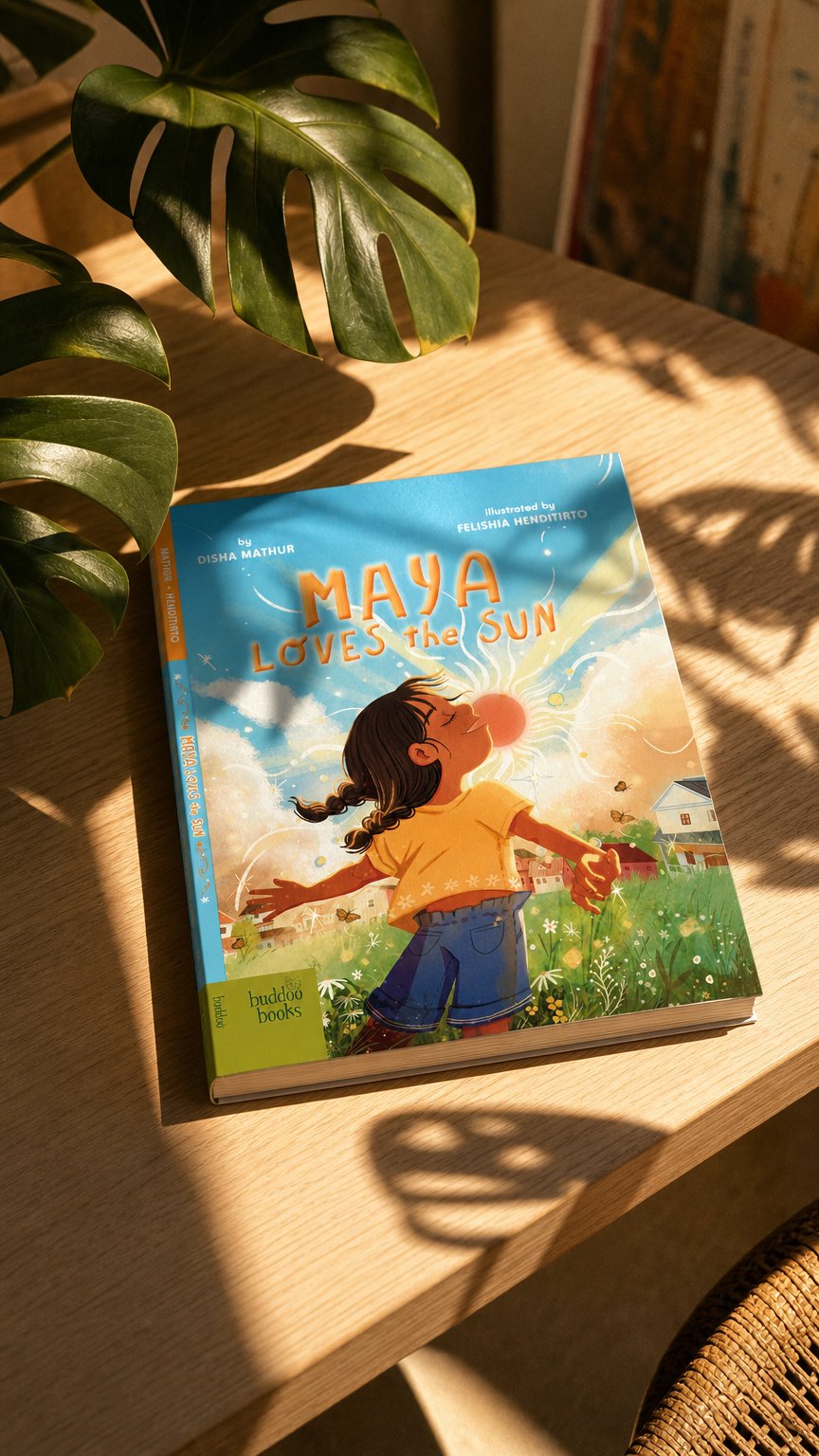 AI product shot of Maya Loves the Sun