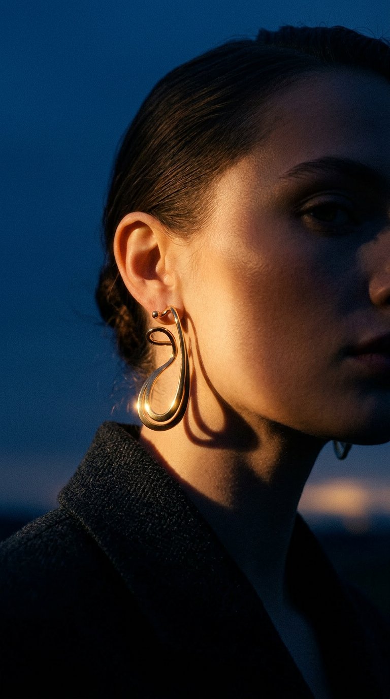AI product shot of KIRA EAR SCULPTURE