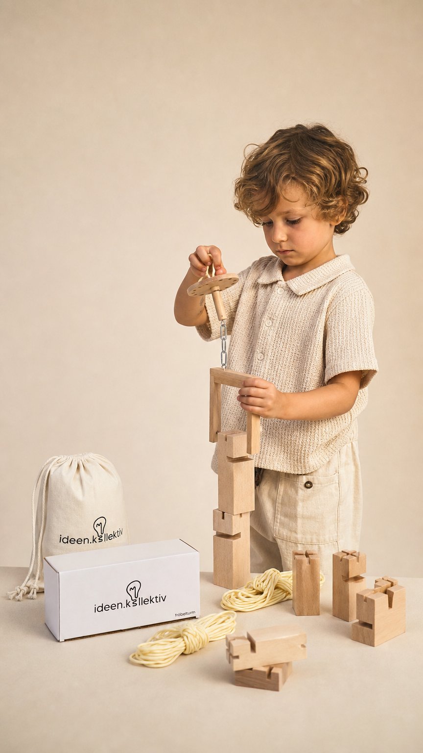 AI product shot of Fröbelturm