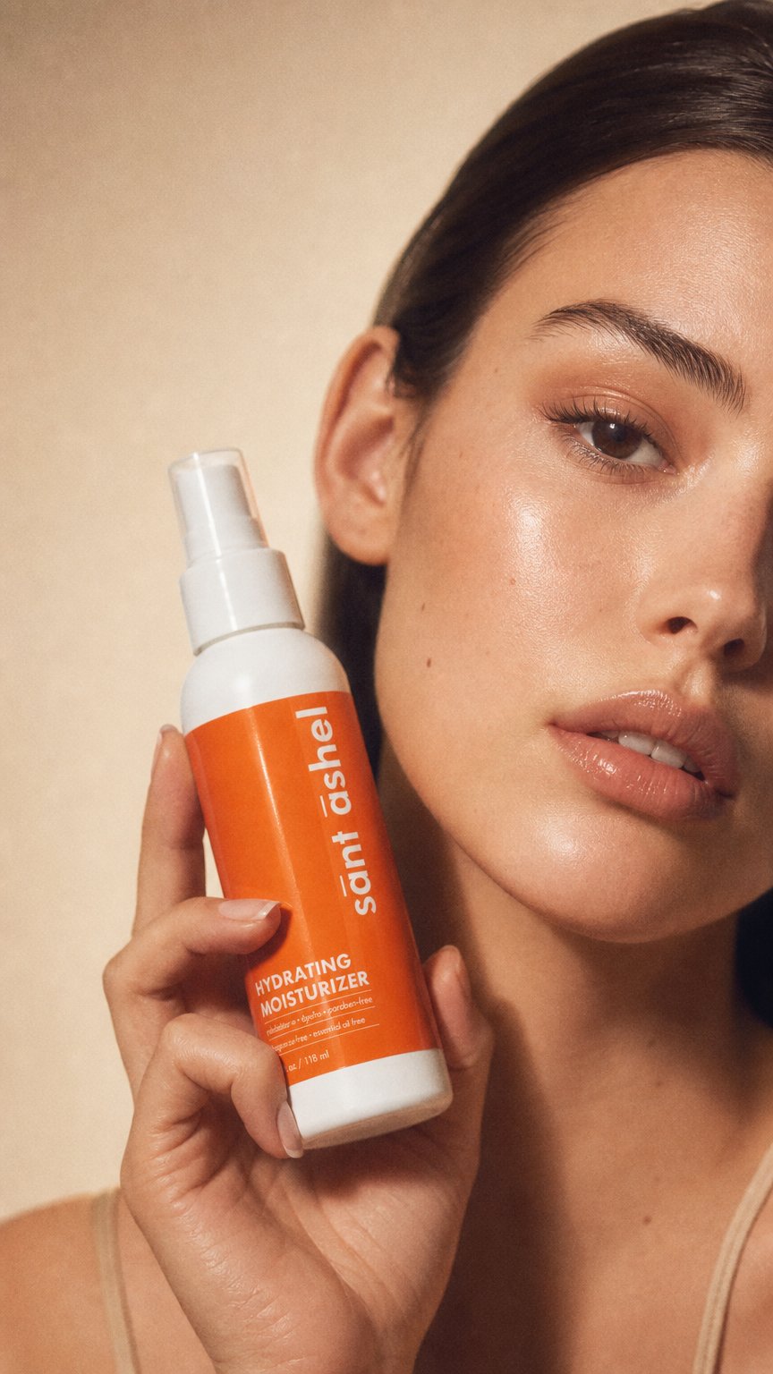 AI product shot of Sant Ashel Hydrating Facial Moisturizer 4oz