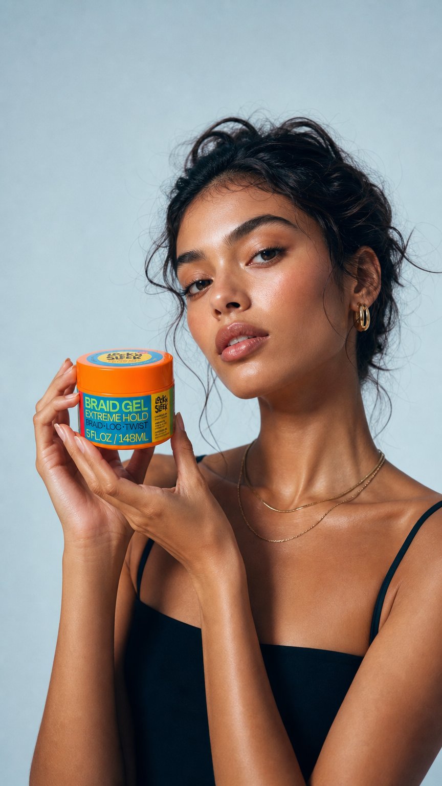 AI product shot of Braid Gel Extreme Hold