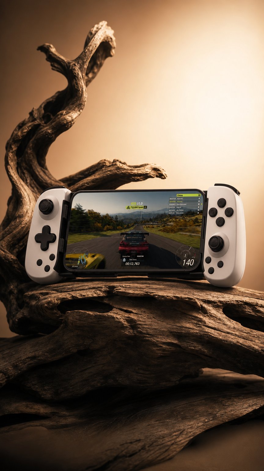 AI product shot of RigTech™ Pro – vezeték nélküli gamer kontroller telefonhoz