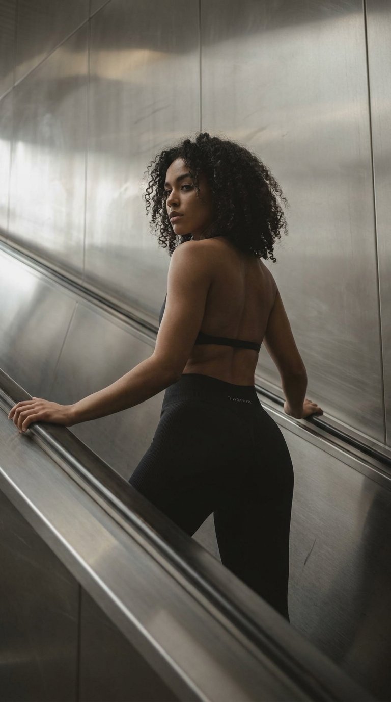 AI product shot of Elevate™ Sculpting Mid V-Waist Flare Leggings | Night Black