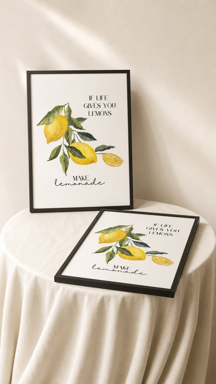 AI product shot of If Life Gives You Lemons Plakat