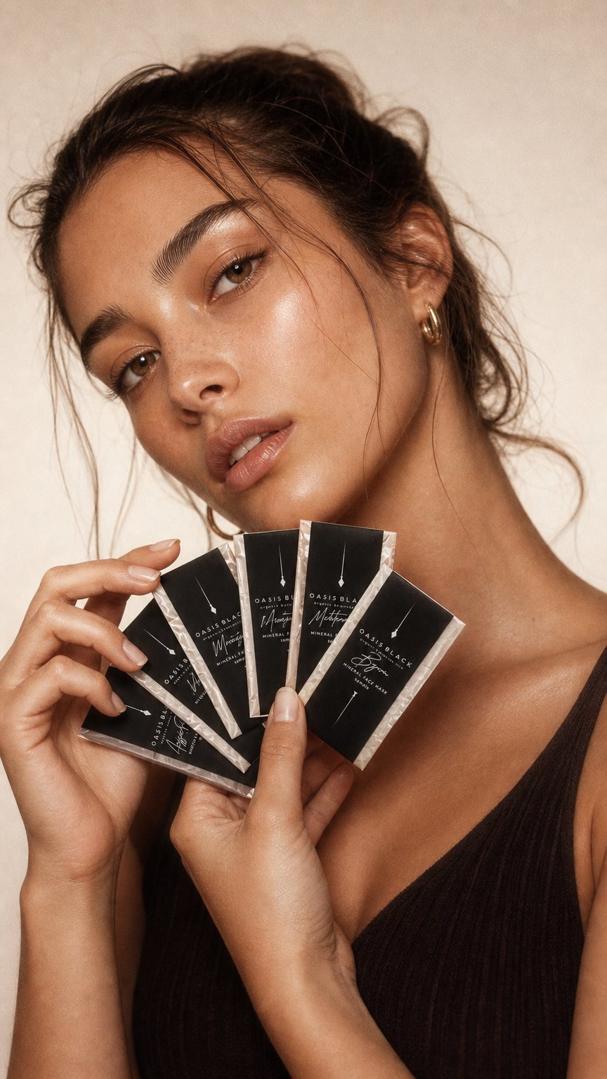 AI product shot of Mud Mask SAMPLER