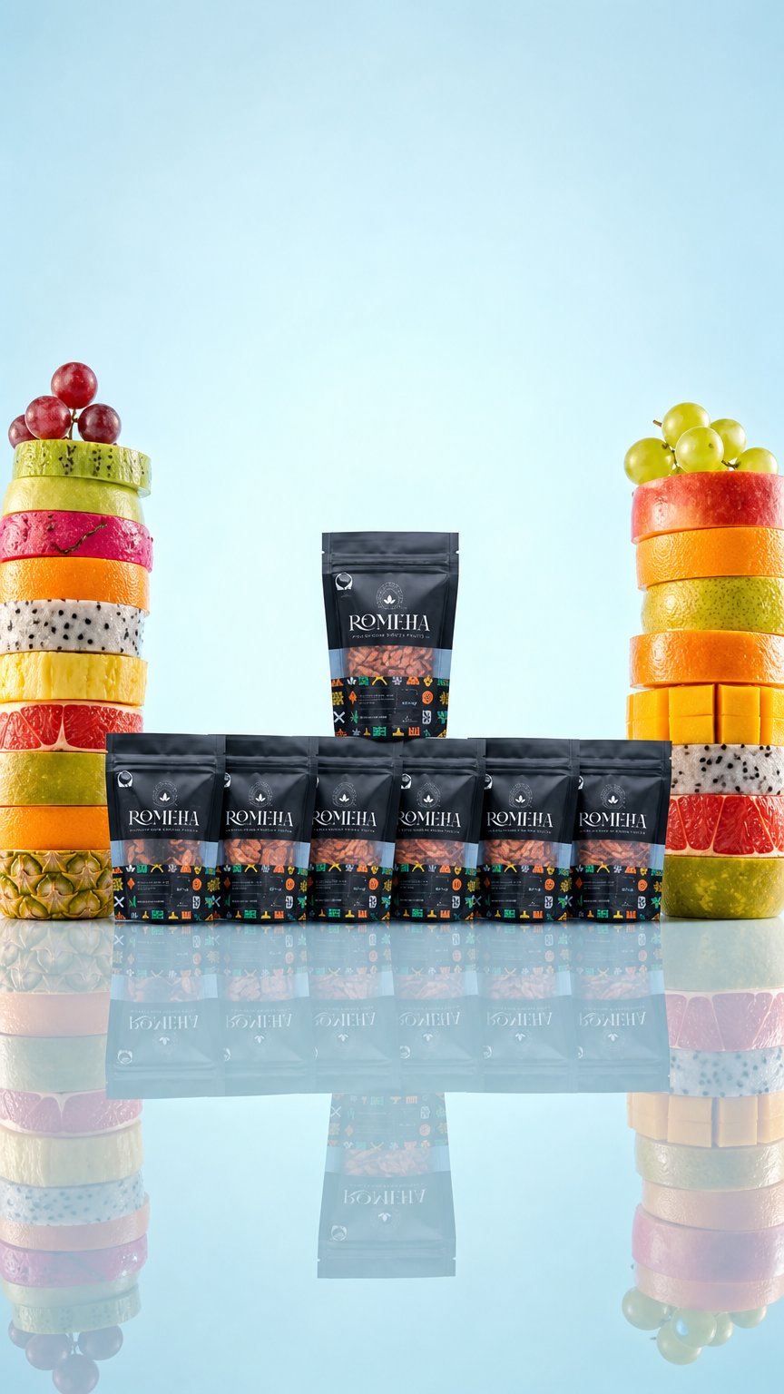 AI product shot of Paquete de 10 bolsas 50g