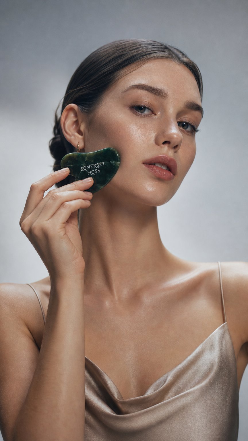 AI product shot of Gua Sha Facial Tool