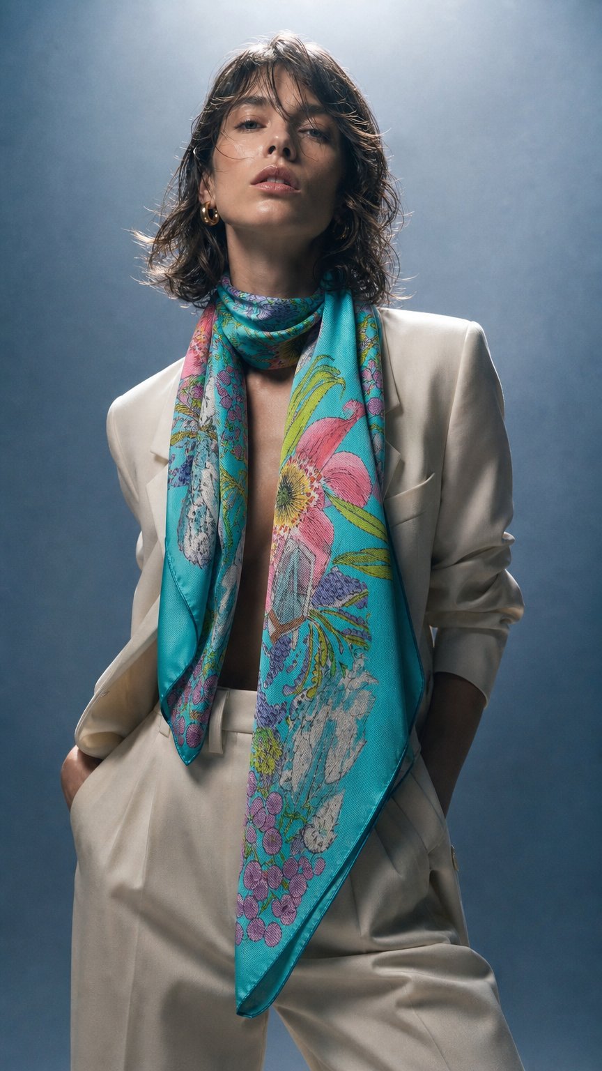 AI product shot of Capsule Collection Scarf - Teal