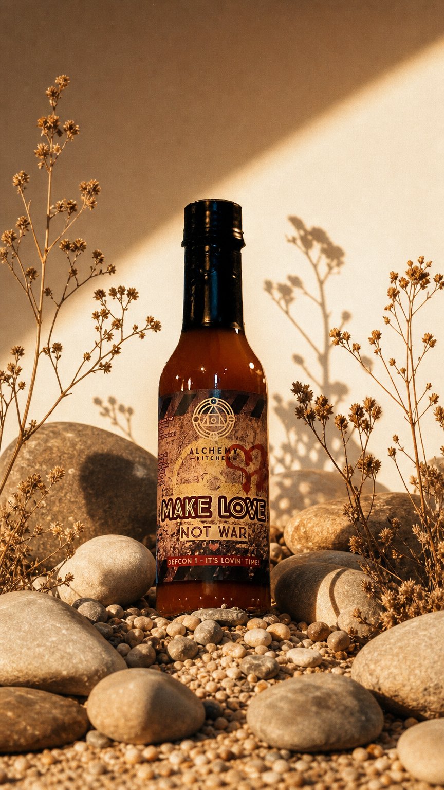 AI product shot of Make Love Not War