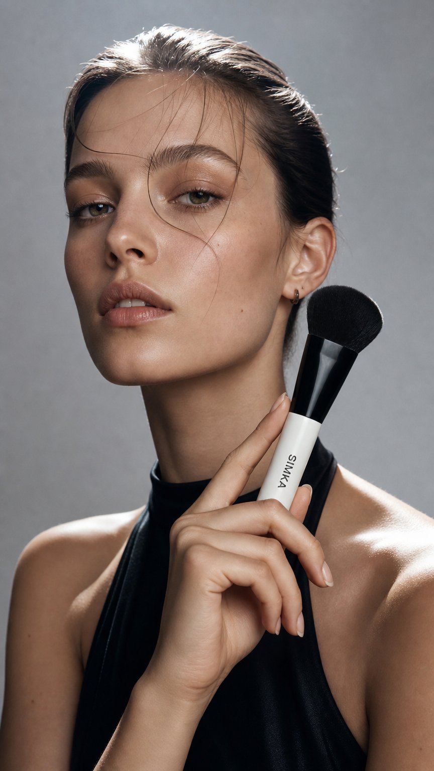 AI product shot of SPF Face Brush