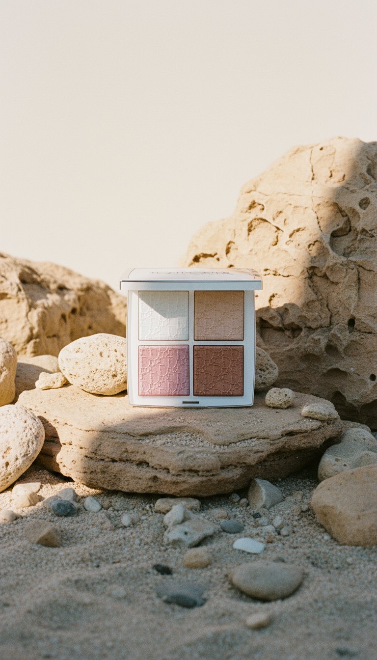 AI product shot of DIOR Backstage Face Glow Palette 001 Universal