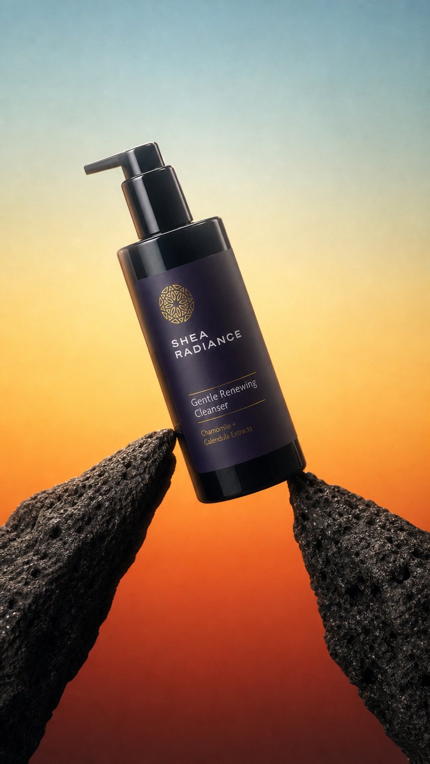 AI product shot of Gentle Renewing Cleanser with Chamomile & Calendula