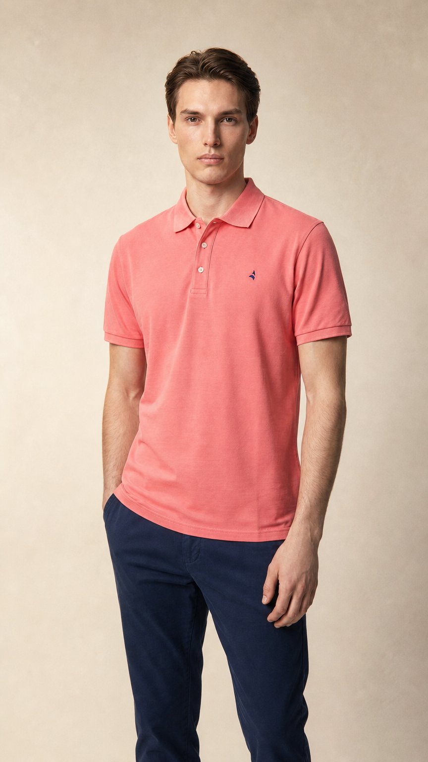 AI product shot of Polo Uomo Navigare 100% Cotone - Modello NG5003 - Casual