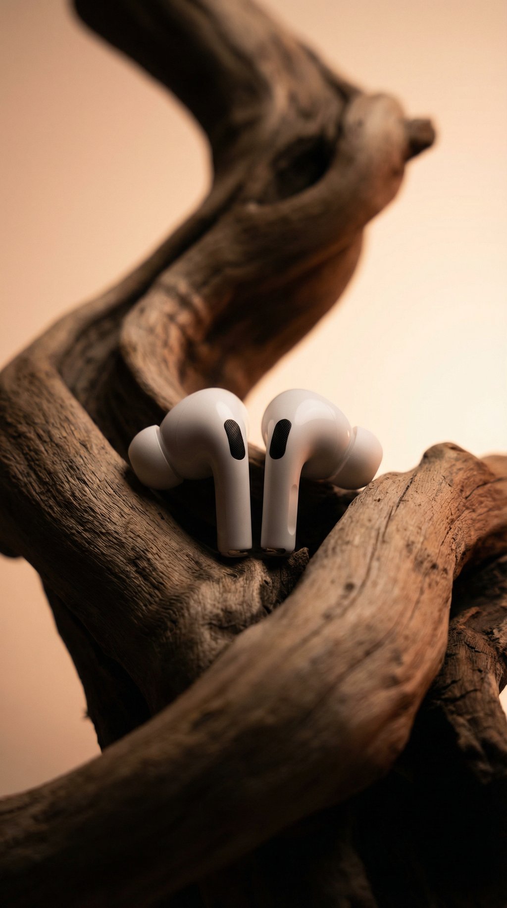 AI product shot of Apple AirPods Pro 2 Wireless Earbuds, Bluetooth Headphones, Active Noise Cancellation, Hearing Aid Feature, Transparency, Personalized Spatial Audio, High-Fidelity Sound, H2 Chip, USB-C Charging