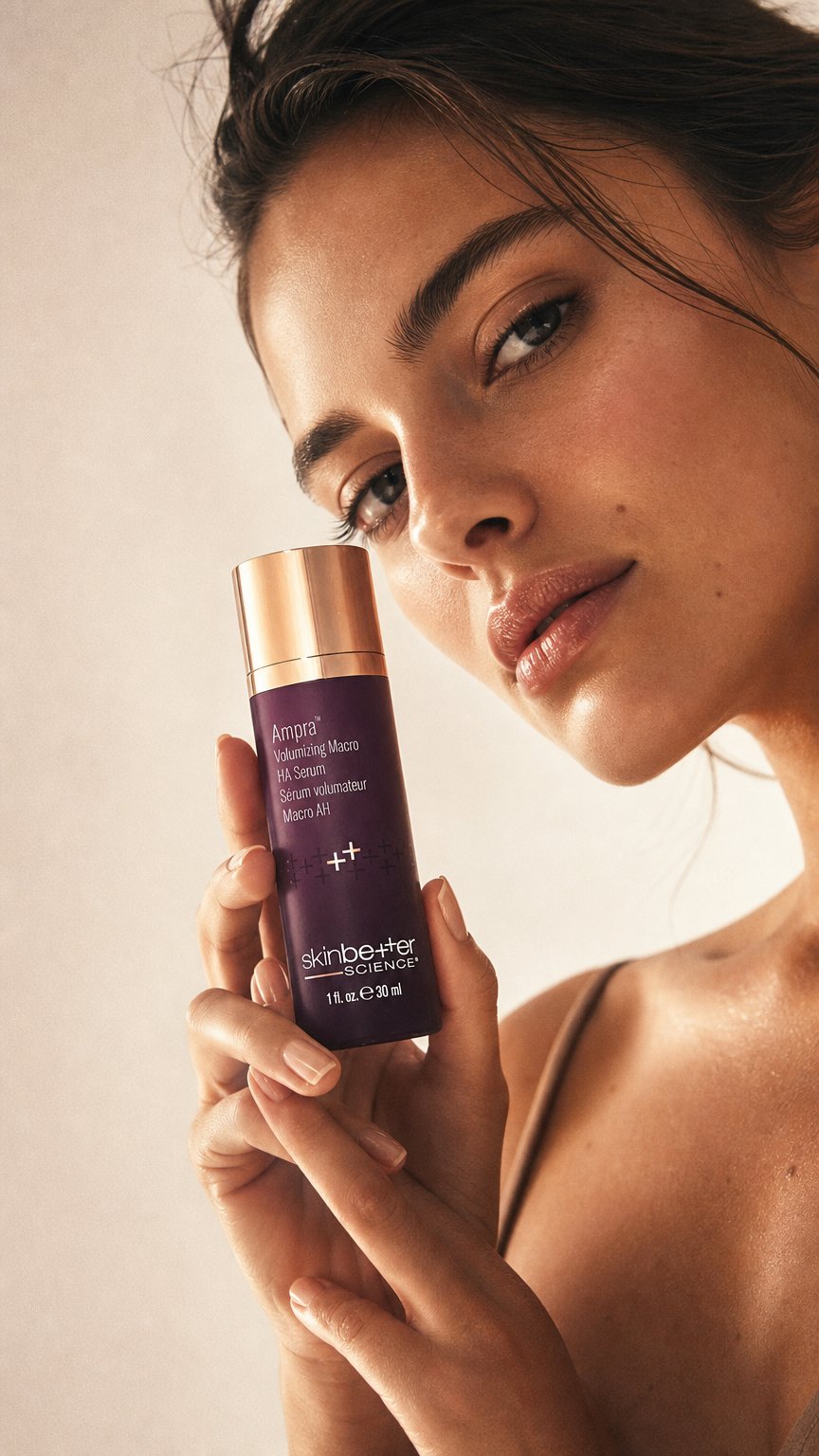 AI product shot of SkinBetter Science Ampra Volumizing Macro HA Serum