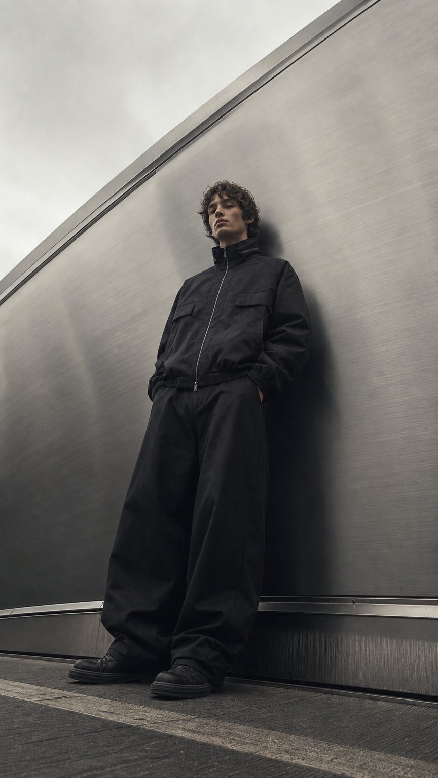AI product shot of Reia Hooded Work Jacket (Carbon Black)