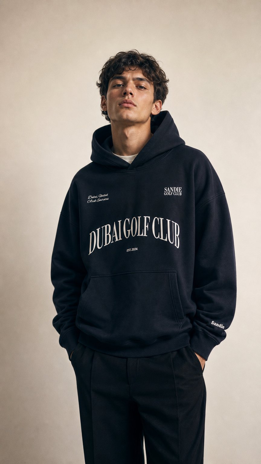 AI product shot of '24 CLUB HOODIE