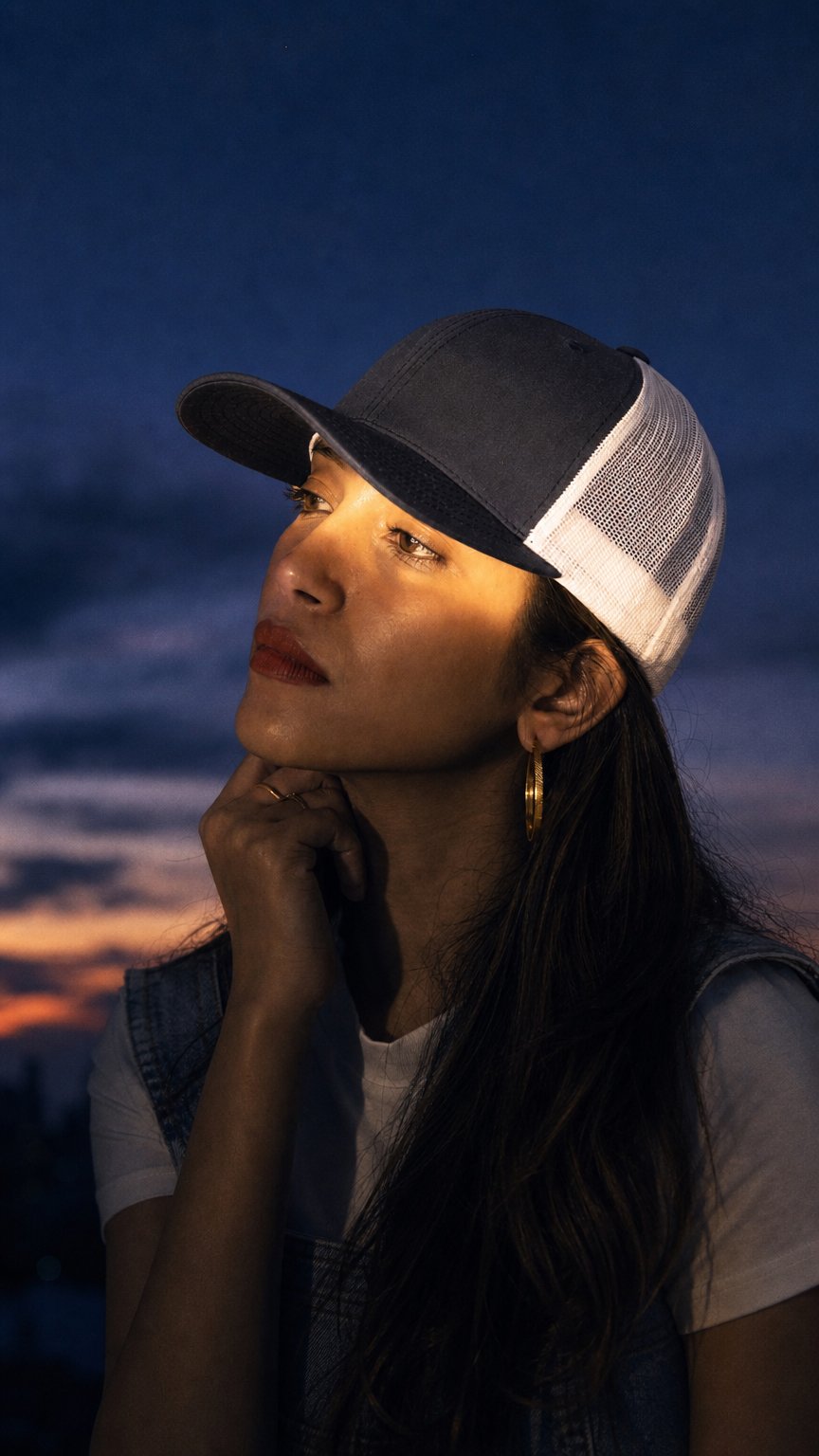 AI product shot of Baseball cap