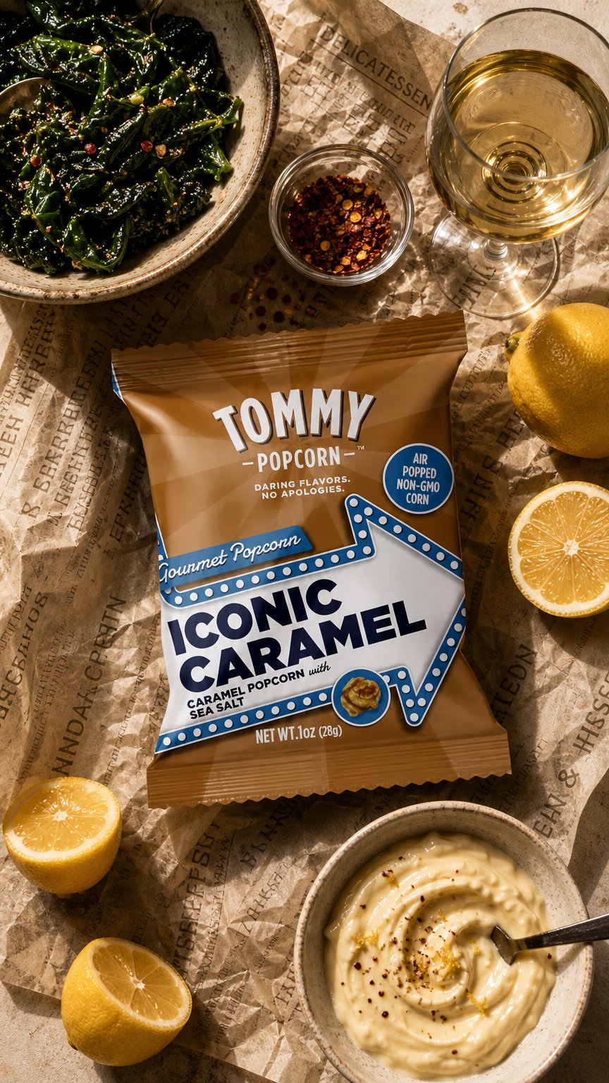 AI product shot of TOMMY’S SNACKPACK
